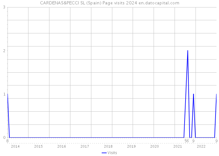 CARDENAS&PECCI SL (Spain) Page visits 2024 