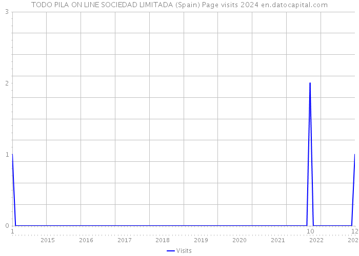 TODO PILA ON LINE SOCIEDAD LIMITADA (Spain) Page visits 2024 