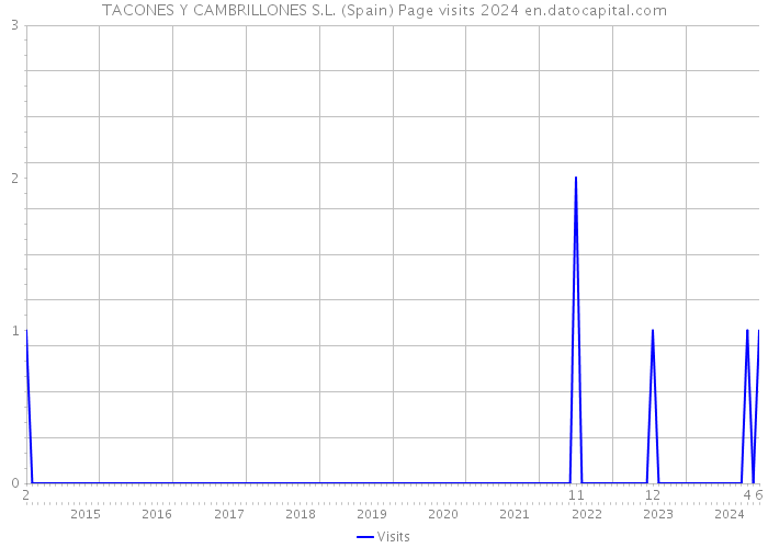 TACONES Y CAMBRILLONES S.L. (Spain) Page visits 2024 
