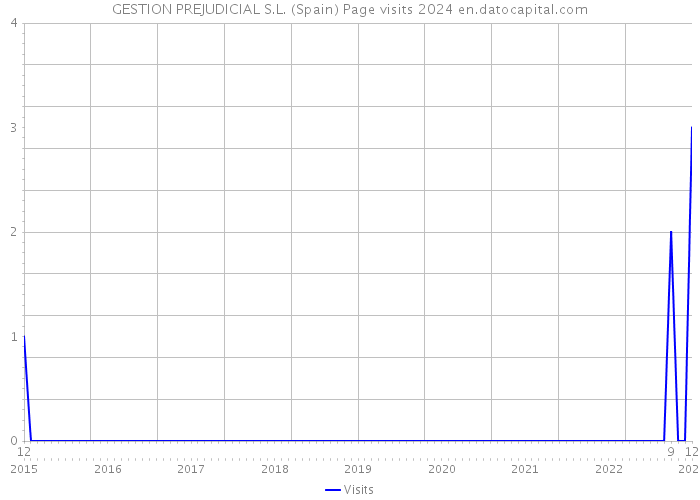 GESTION PREJUDICIAL S.L. (Spain) Page visits 2024 
