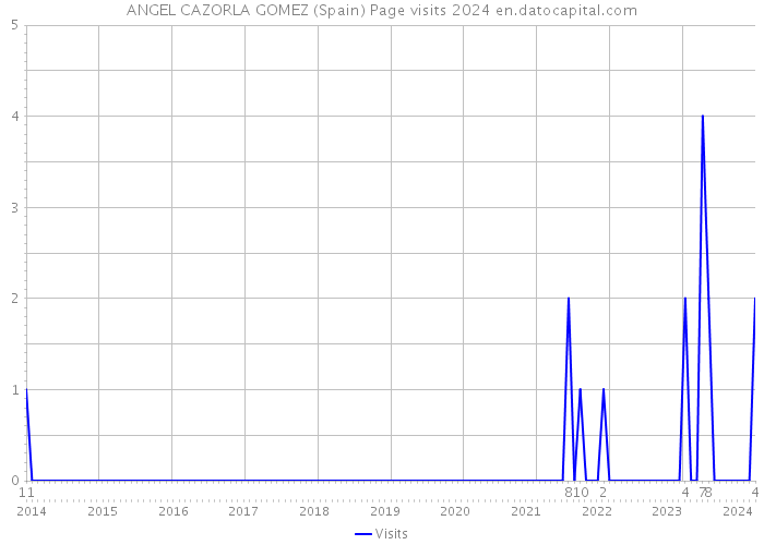 ANGEL CAZORLA GOMEZ (Spain) Page visits 2024 