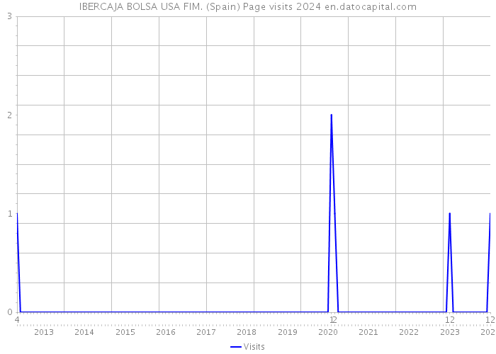 IBERCAJA BOLSA USA FIM. (Spain) Page visits 2024 