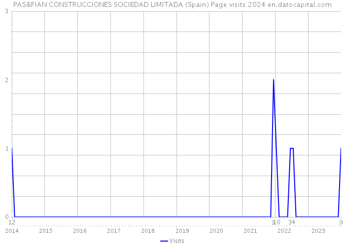 PAS&FIAN CONSTRUCCIONES SOCIEDAD LIMITADA (Spain) Page visits 2024 