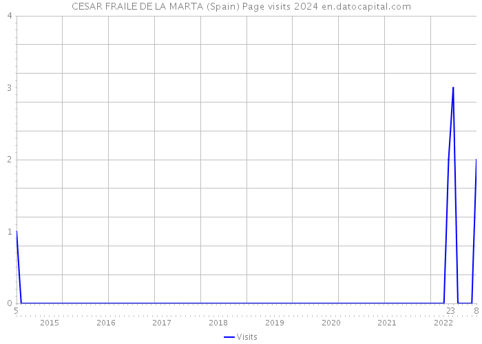 CESAR FRAILE DE LA MARTA (Spain) Page visits 2024 