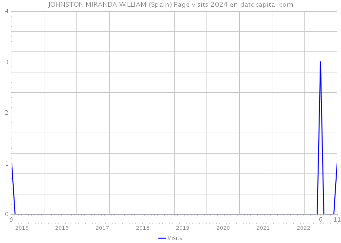 JOHNSTON MIRANDA WILLIAM (Spain) Page visits 2024 