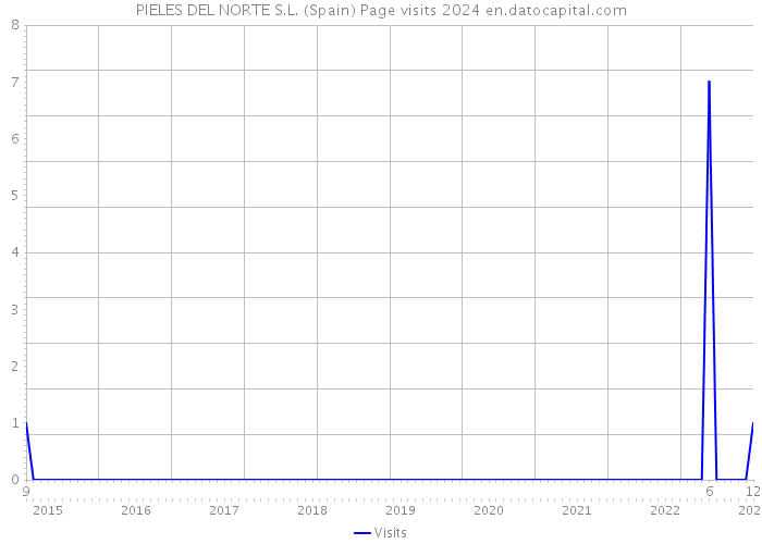 PIELES DEL NORTE S.L. (Spain) Page visits 2024 