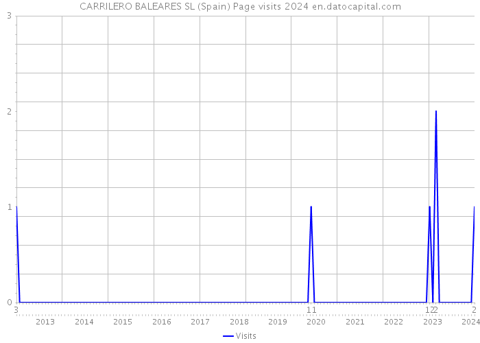 CARRILERO BALEARES SL (Spain) Page visits 2024 