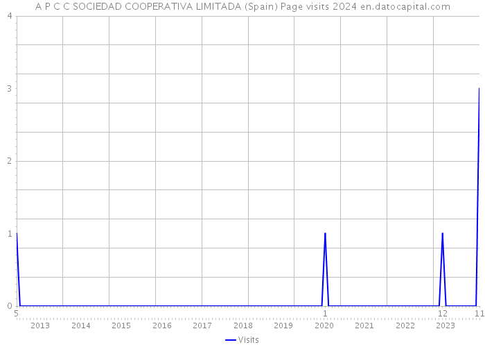 A P C C SOCIEDAD COOPERATIVA LIMITADA (Spain) Page visits 2024 