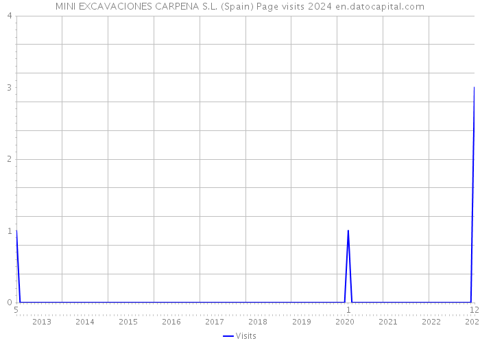 MINI EXCAVACIONES CARPENA S.L. (Spain) Page visits 2024 