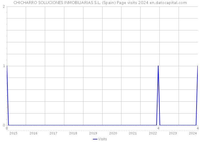 CHICHARRO SOLUCIONES INMOBILIARIAS S.L. (Spain) Page visits 2024 