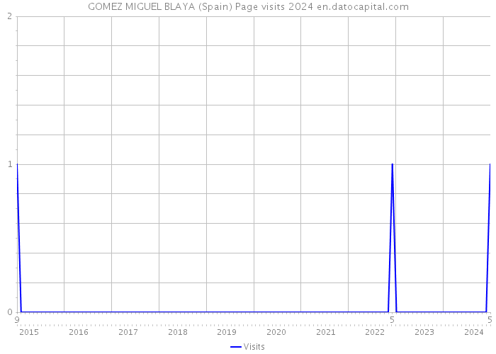 GOMEZ MIGUEL BLAYA (Spain) Page visits 2024 