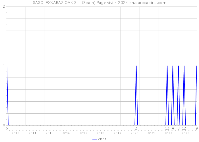 SASOI EXKABAZIOAK S.L. (Spain) Page visits 2024 