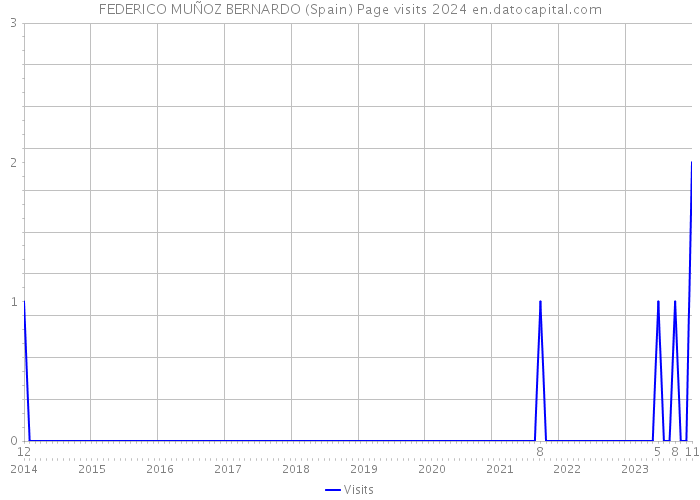 FEDERICO MUÑOZ BERNARDO (Spain) Page visits 2024 