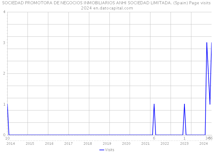 SOCIEDAD PROMOTORA DE NEGOCIOS INMOBILIARIOS ANHI SOCIEDAD LIMITADA. (Spain) Page visits 2024 