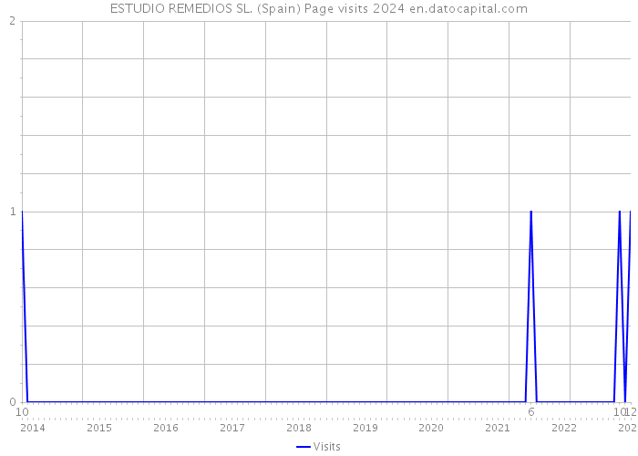 ESTUDIO REMEDIOS SL. (Spain) Page visits 2024 