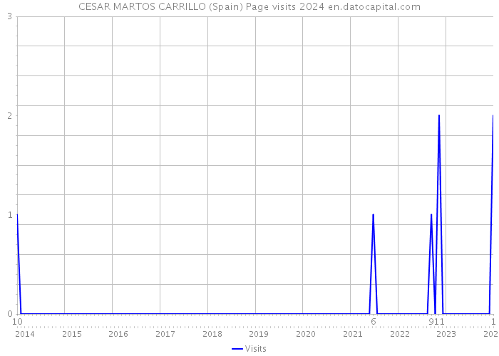 CESAR MARTOS CARRILLO (Spain) Page visits 2024 