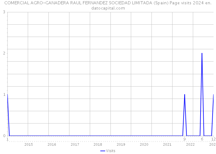 COMERCIAL AGRO-GANADERA RAUL FERNANDEZ SOCIEDAD LIMITADA (Spain) Page visits 2024 