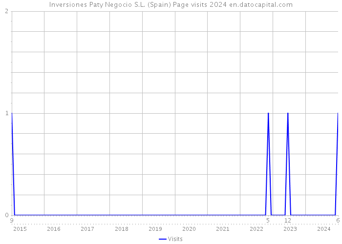 Inversiones Paty Negocio S.L. (Spain) Page visits 2024 