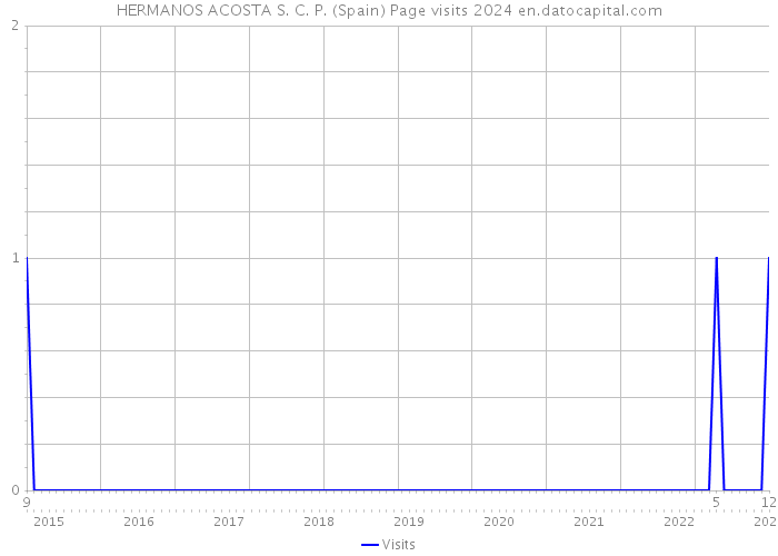 HERMANOS ACOSTA S. C. P. (Spain) Page visits 2024 