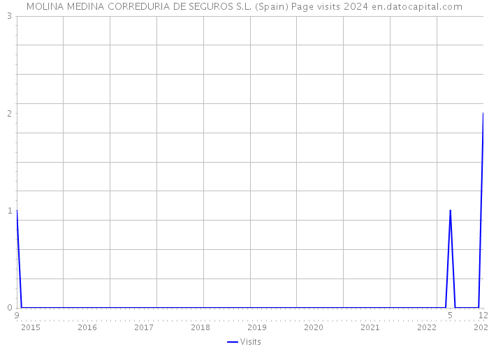 MOLINA MEDINA CORREDURIA DE SEGUROS S.L. (Spain) Page visits 2024 