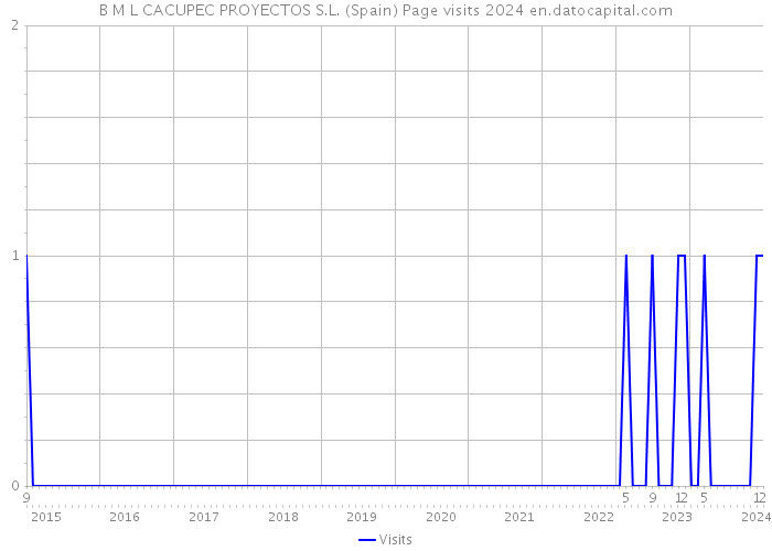 B M L CACUPEC PROYECTOS S.L. (Spain) Page visits 2024 
