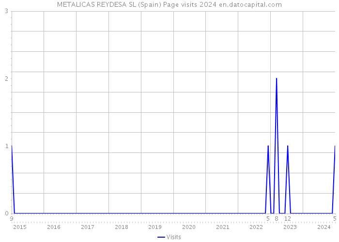 METALICAS REYDESA SL (Spain) Page visits 2024 