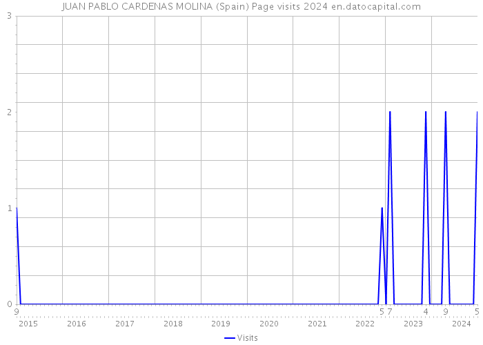 JUAN PABLO CARDENAS MOLINA (Spain) Page visits 2024 