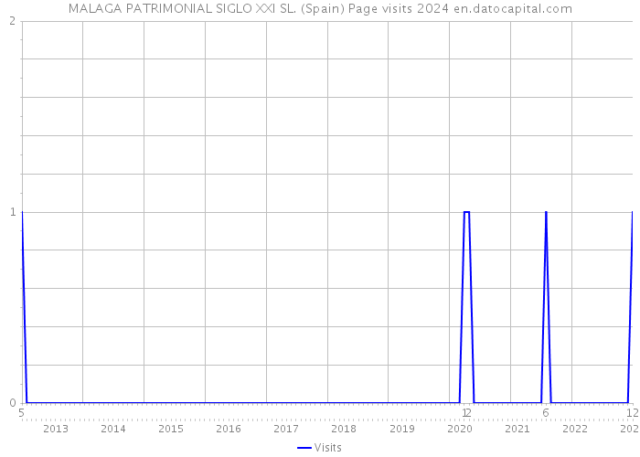 MALAGA PATRIMONIAL SIGLO XXI SL. (Spain) Page visits 2024 