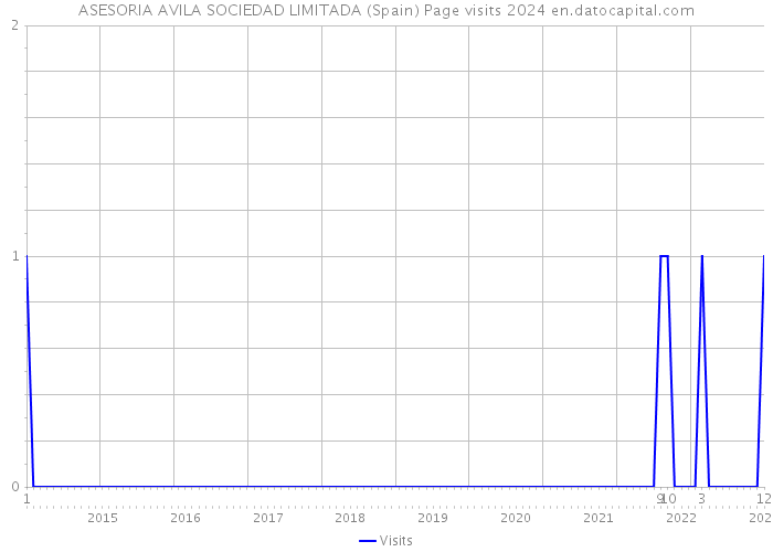 ASESORIA AVILA SOCIEDAD LIMITADA (Spain) Page visits 2024 