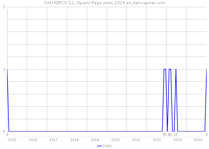 CAN REPOS S.L. (Spain) Page visits 2024 