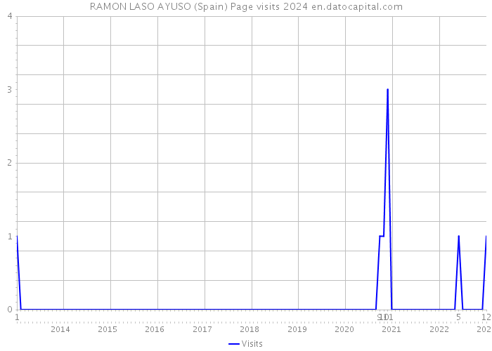 RAMON LASO AYUSO (Spain) Page visits 2024 