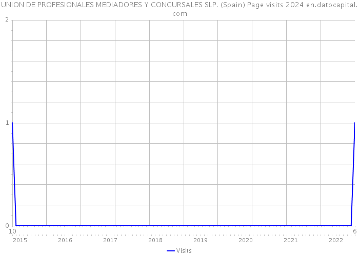UNION DE PROFESIONALES MEDIADORES Y CONCURSALES SLP. (Spain) Page visits 2024 