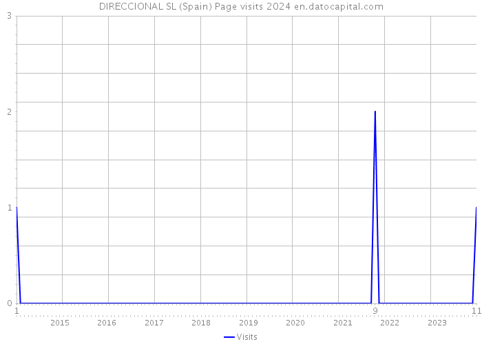 DIRECCIONAL SL (Spain) Page visits 2024 