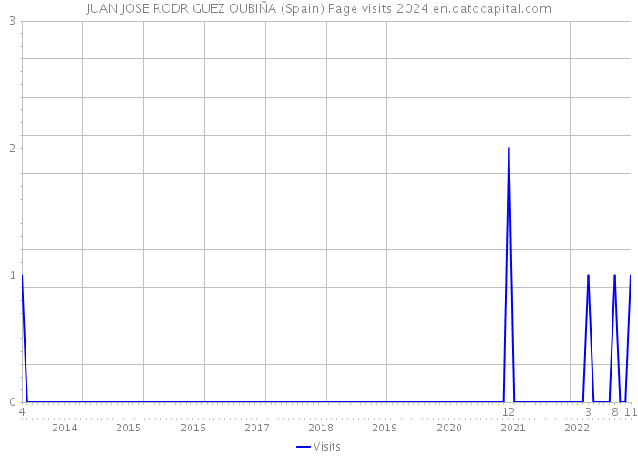 JUAN JOSE RODRIGUEZ OUBIÑA (Spain) Page visits 2024 