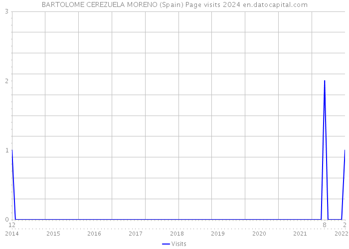 BARTOLOME CEREZUELA MORENO (Spain) Page visits 2024 