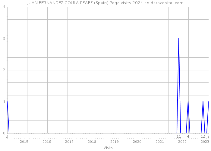 JUAN FERNANDEZ GOULA PFAFF (Spain) Page visits 2024 