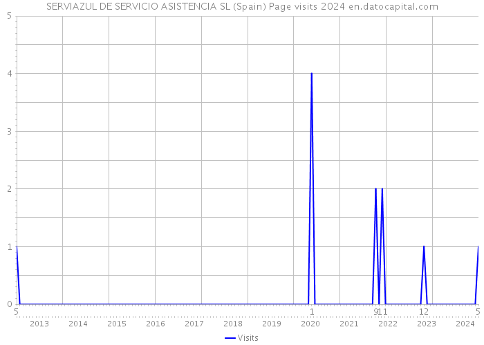 SERVIAZUL DE SERVICIO ASISTENCIA SL (Spain) Page visits 2024 
