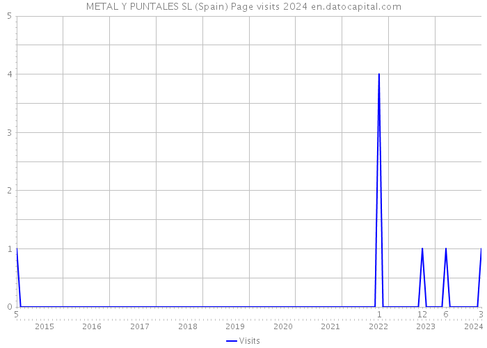 METAL Y PUNTALES SL (Spain) Page visits 2024 