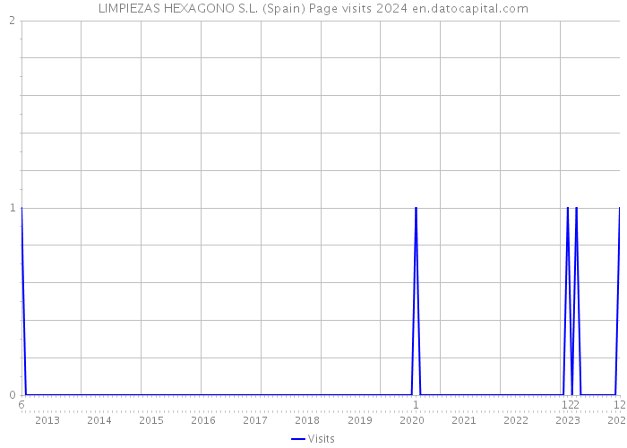 LIMPIEZAS HEXAGONO S.L. (Spain) Page visits 2024 