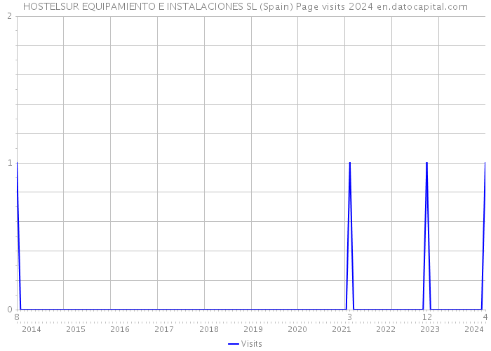 HOSTELSUR EQUIPAMIENTO E INSTALACIONES SL (Spain) Page visits 2024 