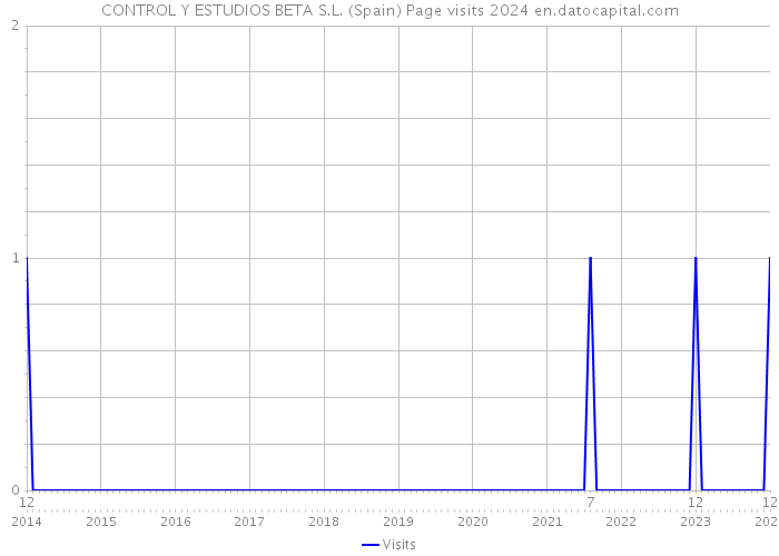 CONTROL Y ESTUDIOS BETA S.L. (Spain) Page visits 2024 