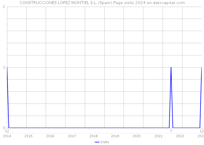CONSTRUCCIONES LOPEZ MONTIEL S.L. (Spain) Page visits 2024 