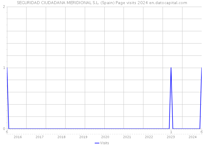 SEGURIDAD CIUDADANA MERIDIONAL S.L. (Spain) Page visits 2024 