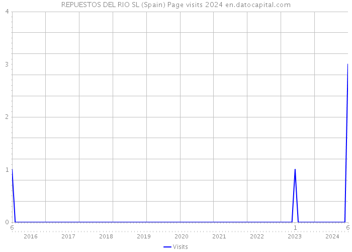REPUESTOS DEL RIO SL (Spain) Page visits 2024 