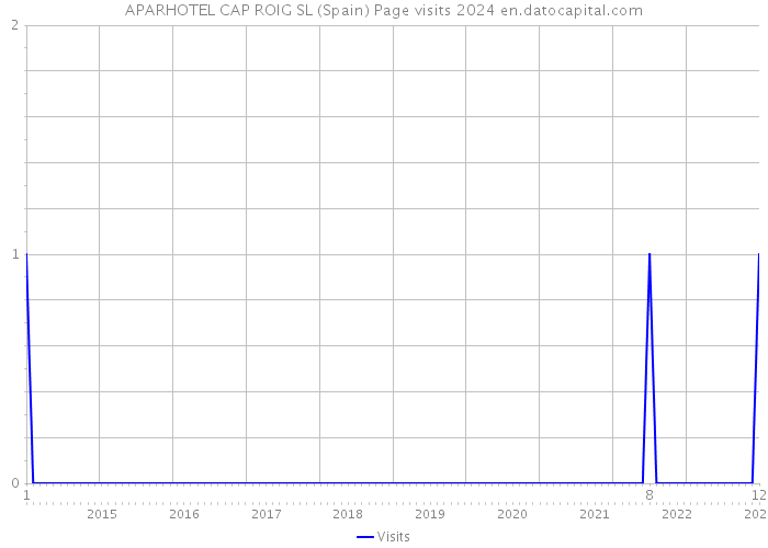 APARHOTEL CAP ROIG SL (Spain) Page visits 2024 