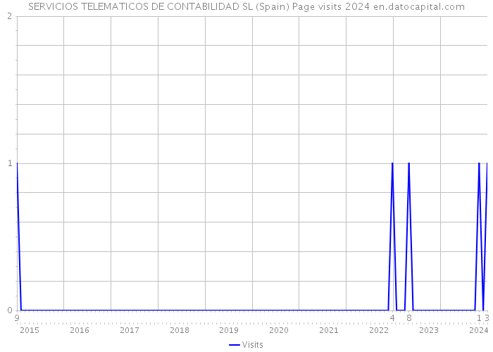 SERVICIOS TELEMATICOS DE CONTABILIDAD SL (Spain) Page visits 2024 