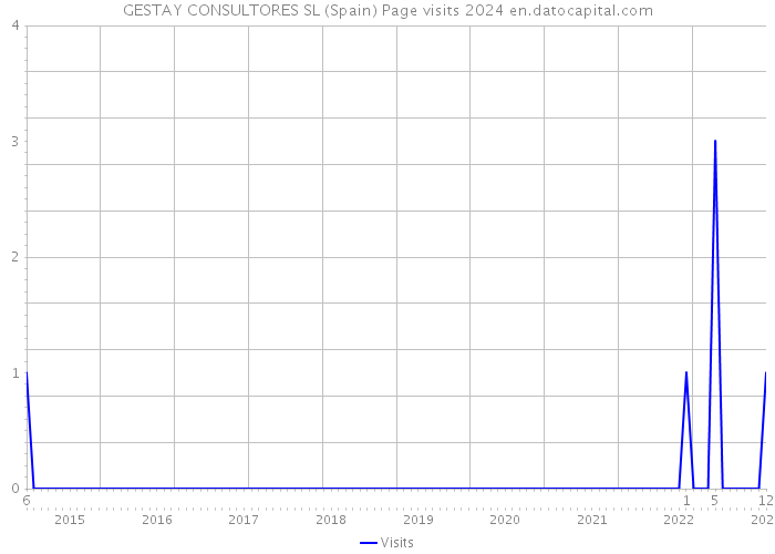 GESTAY CONSULTORES SL (Spain) Page visits 2024 