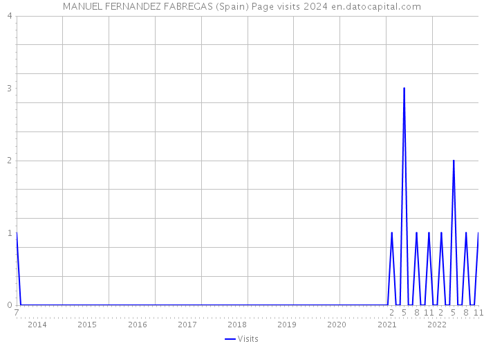 MANUEL FERNANDEZ FABREGAS (Spain) Page visits 2024 