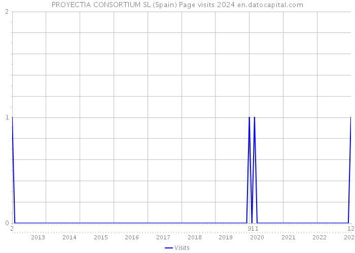 PROYECTIA CONSORTIUM SL (Spain) Page visits 2024 