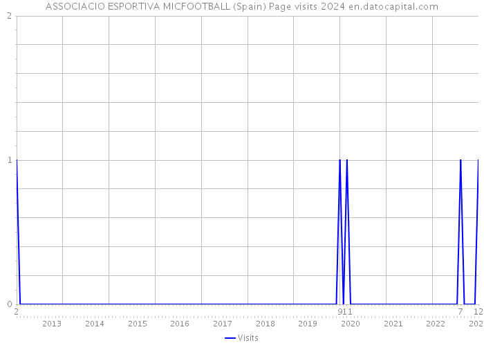 ASSOCIACIO ESPORTIVA MICFOOTBALL (Spain) Page visits 2024 